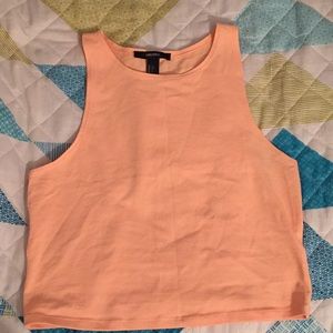 Peach colored Crop Top